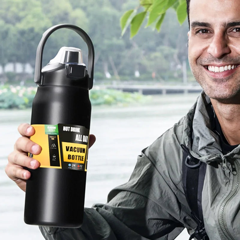 1500ML Stainless Steel Thermo Bottle Portable Thermos Large Capacity