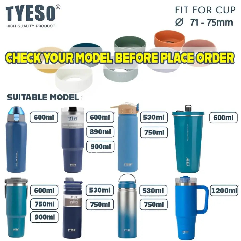 Coaster Bottom Cover for Tyeso Water Bottle 1050ml 1200ml TS-8829 TS-8830 Anti Slip Bottom Sleeve Cover for Tyeso Mug Accessory