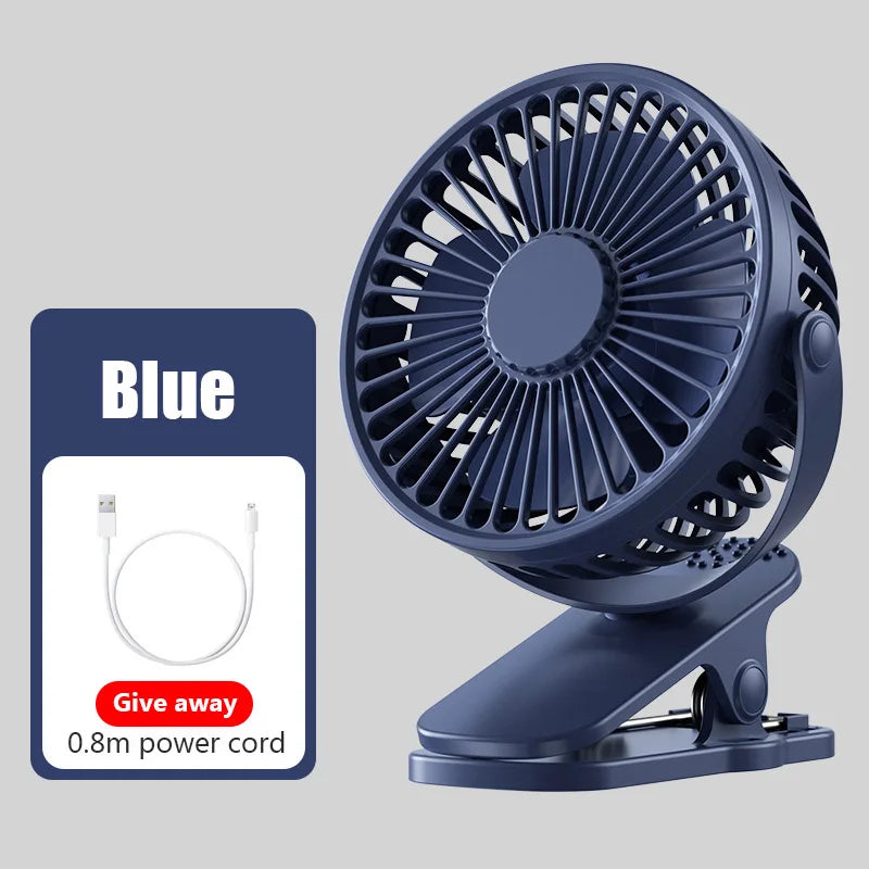 Portable Mini Hand Clip Fan USB Quiet Desktop Electric Fan High Quality Student Dormitory Small Cooling Ventilator fan Air Cooler
