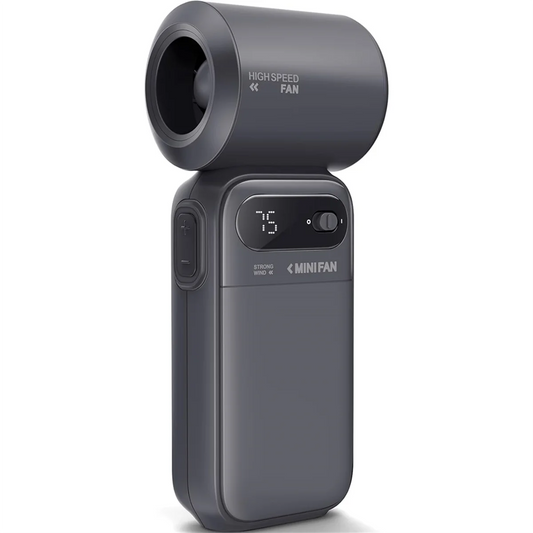 L68A Mini Portable Fan, Handheld Fan 40000 RPM Turbo High Speed with Dual Modes (100-Level&7 Speeds),for Travel/Camping/Beach