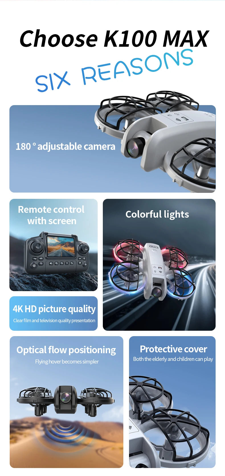 New K100 MAX Drone 8K 5KM Optical Flow Professional HD Dual Camera Obstacle Avoidance Aerial Photography Quadcopter Toys Gifts