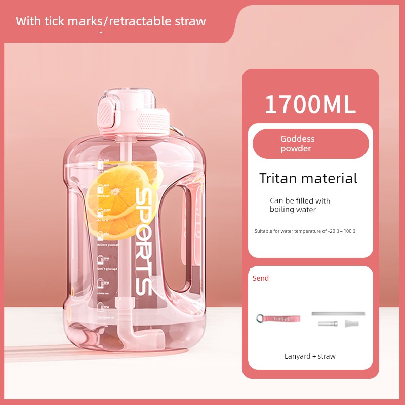 Tritan 5Liter T Barrels Large Large-Capacity Water Cup Sports Water Kettle Outdoor Portable High Temperature Resistant Tea Cup for Boys
