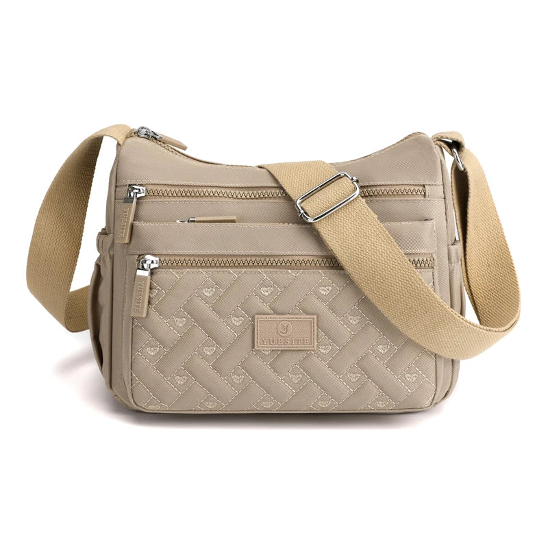 Ladies' Shoulder Bag - Adjustable Shoulder Strap, Zipper Closure
