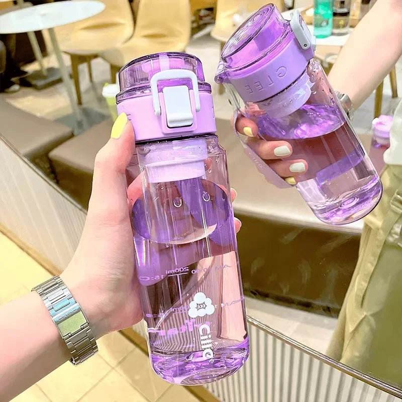 2024 550ml Tritan Sport Bottle Travel Water Bottles BPA FREE Tritan Drink Bottle Cup for Girl Boy School Outdoor Plastic Bottles