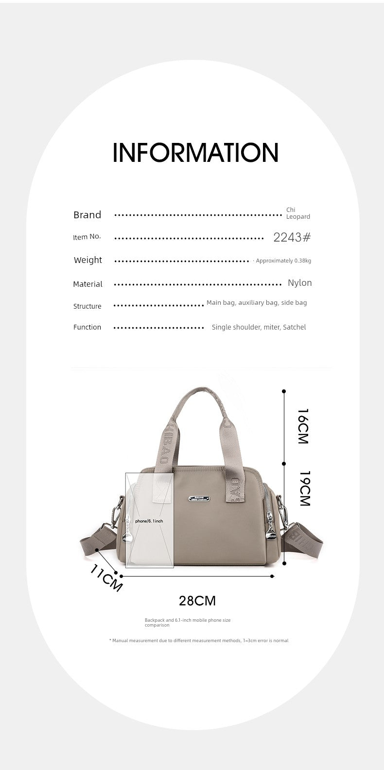 2024 New Arrival Large Capacity Handbag Women's Fashion Casual Lightweight Canvas Bag Women's Shoulder Messenger Bag Oxford Cloth