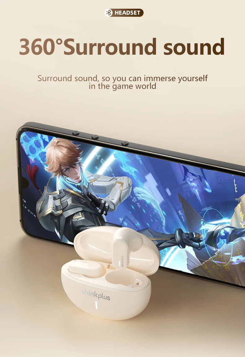 Choice Original Lenovo LP19 Sports In-Ear Headphones TWS Wireless Bluetooth V5.1 Earphones Dual HD Microphone Headset