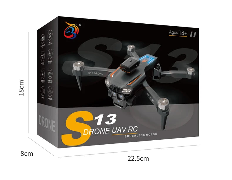 Xiaomi Mijia S13 Drone 8K Professional Dual Camera GPS FPV Brushless Motor Optical Flow Hovering Foldable Quadcopter.