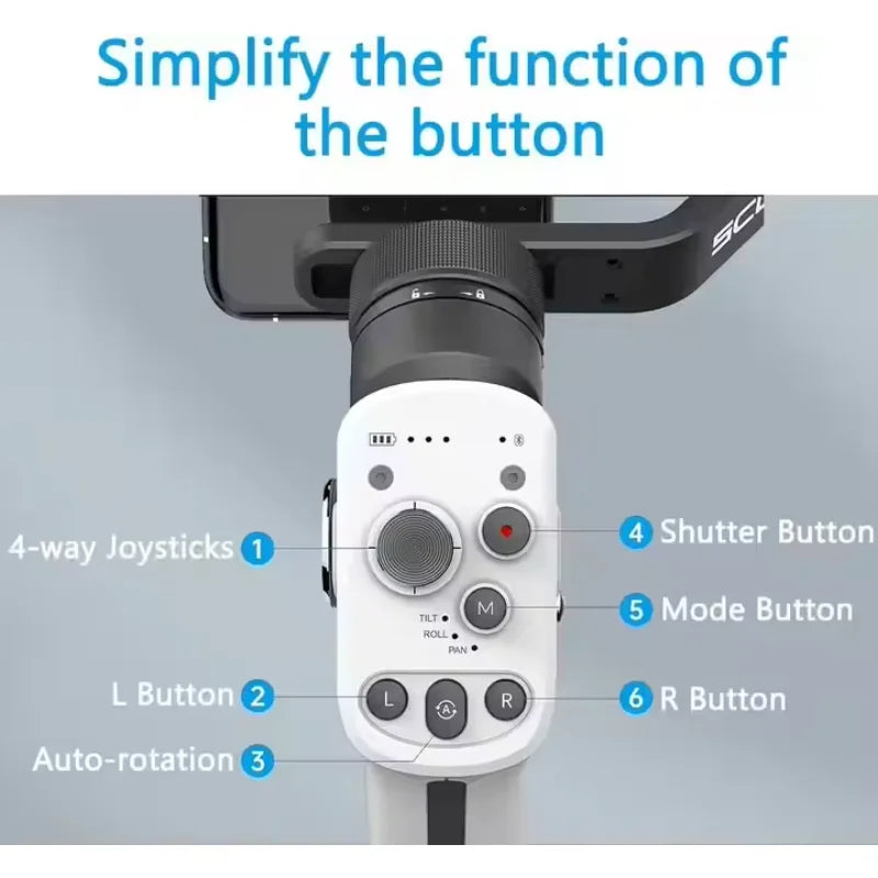 FeiyuTech SCORP Mini P 3-Axis Smartphone Gimbal Stabilizer 360° Rotation Anti-shake Handheld Gimbal Stabilizer