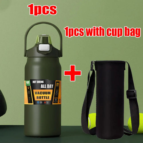 1500ML Stainless Steel Thermo Bottle Portable Thermos Large Capacity