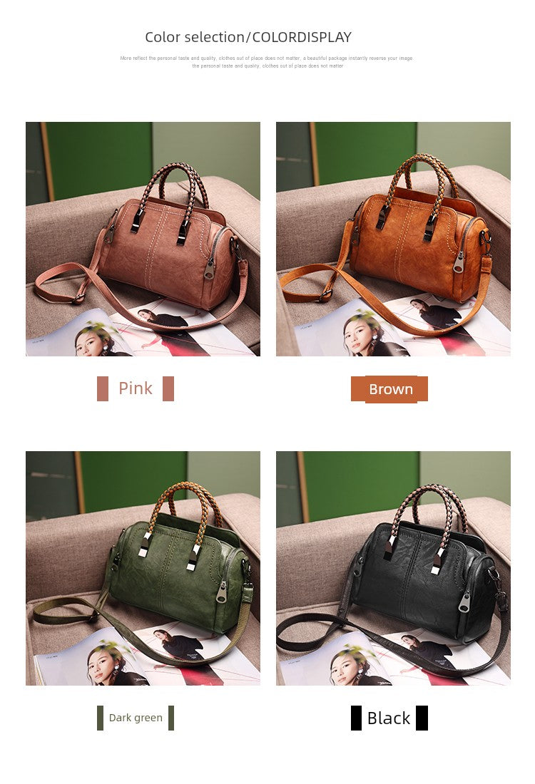 Fashion Large Capacity Shoulder Leather Women Bag