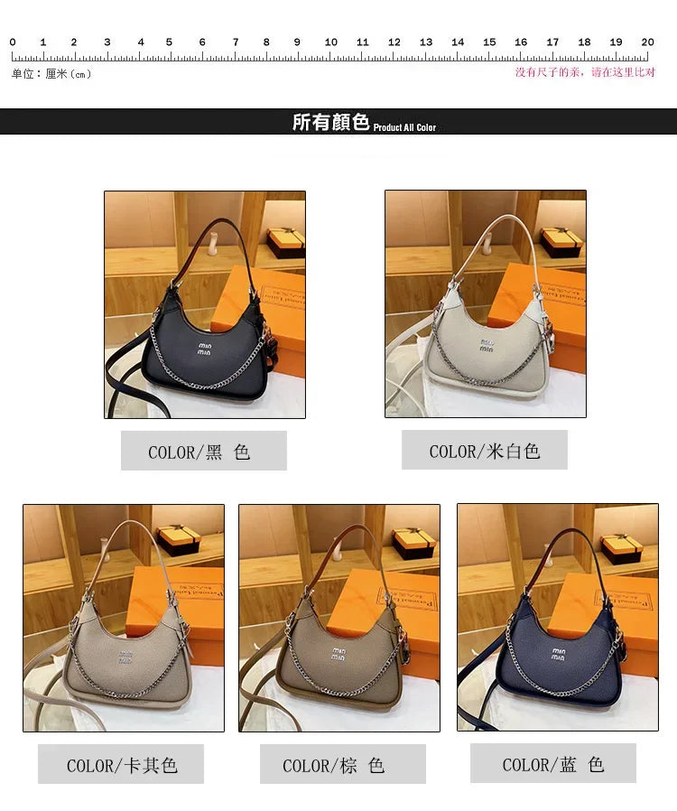 2025 EarlySpring New Simple and Casual Fashion Women's Armpit Handbag High-end and Trendy ShoulderBag for Style-conscious Ladies
