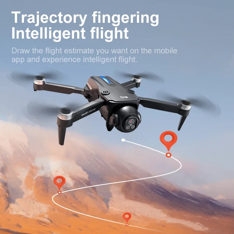 VIVO D18 Drone 8K Aerial HD Dual Camera Photography Intelligent Obstacle Avoidance Brushless Power 5G WIFI GPS Return VR Drone