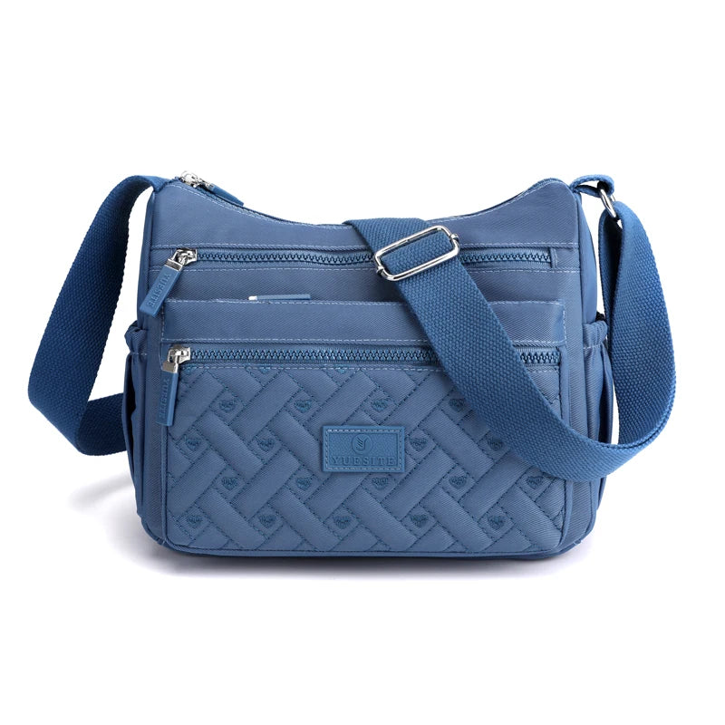 Ladies' Shoulder Bag - Adjustable Shoulder Strap, Zipper Closure