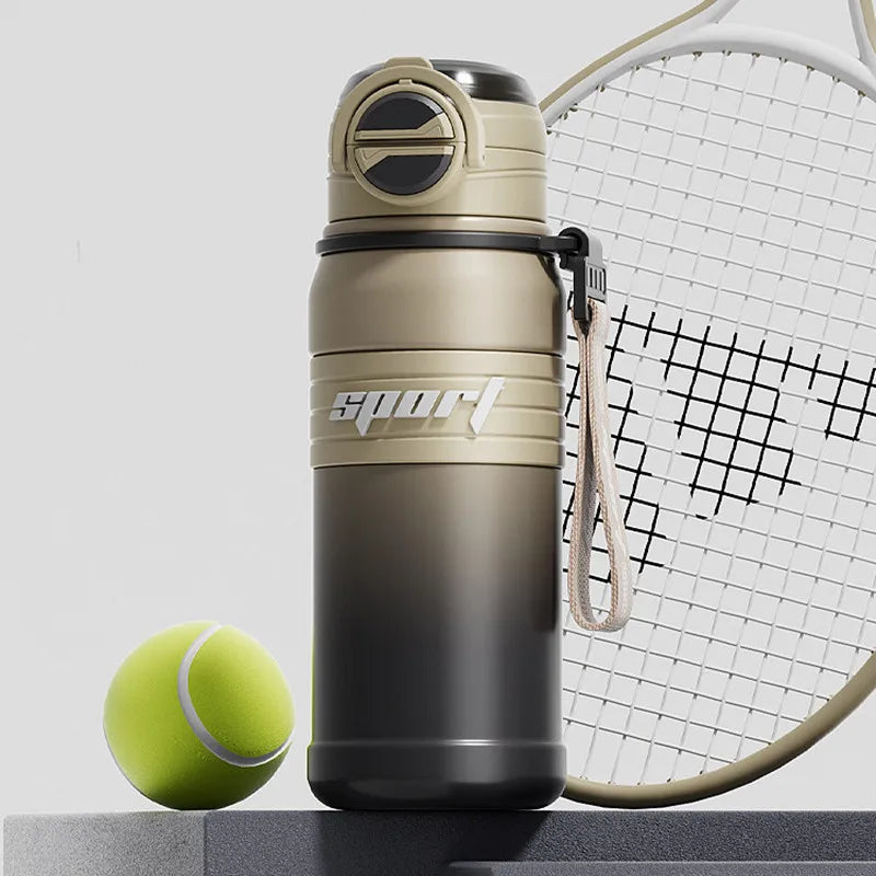680ml Double Stainless Steel Sport Vacuum Flask With Straw Coffee Tea Thermos Mug Gym Fitness Thermal Bottle Travel Tumbler
