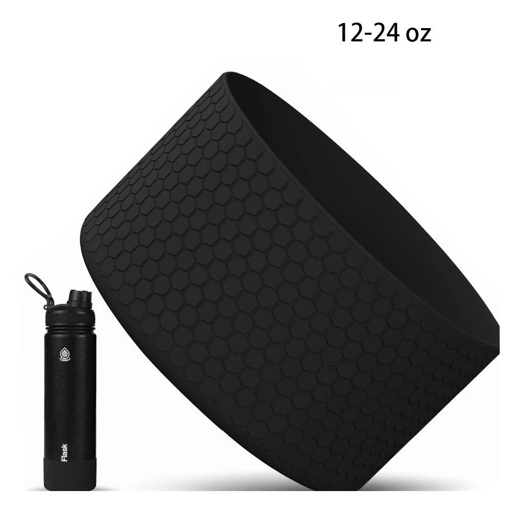 For Aquaflash HydroFlask And More 12-40 oz Anti-Slip Bottle Bottom Sleeve Cover Hexagon Texture Water Bottle Pad Protective Case