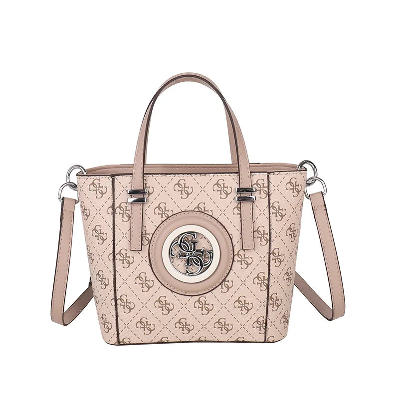 2025 Summer Women's Printed Letter Tote Bag, Large Capacity Shoulder & Crossbody Purse, Trendy Handheld Design for Everyday Use