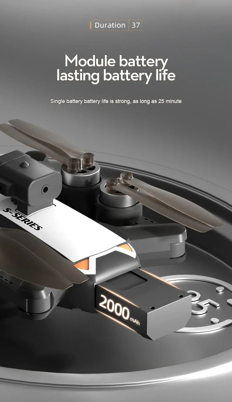 New S2S Mini Drone Profesional 8K HD Camera Fly 25Min Obstacle Avoidance Brushless Foldable Quadcopter Optical for Xiaomi