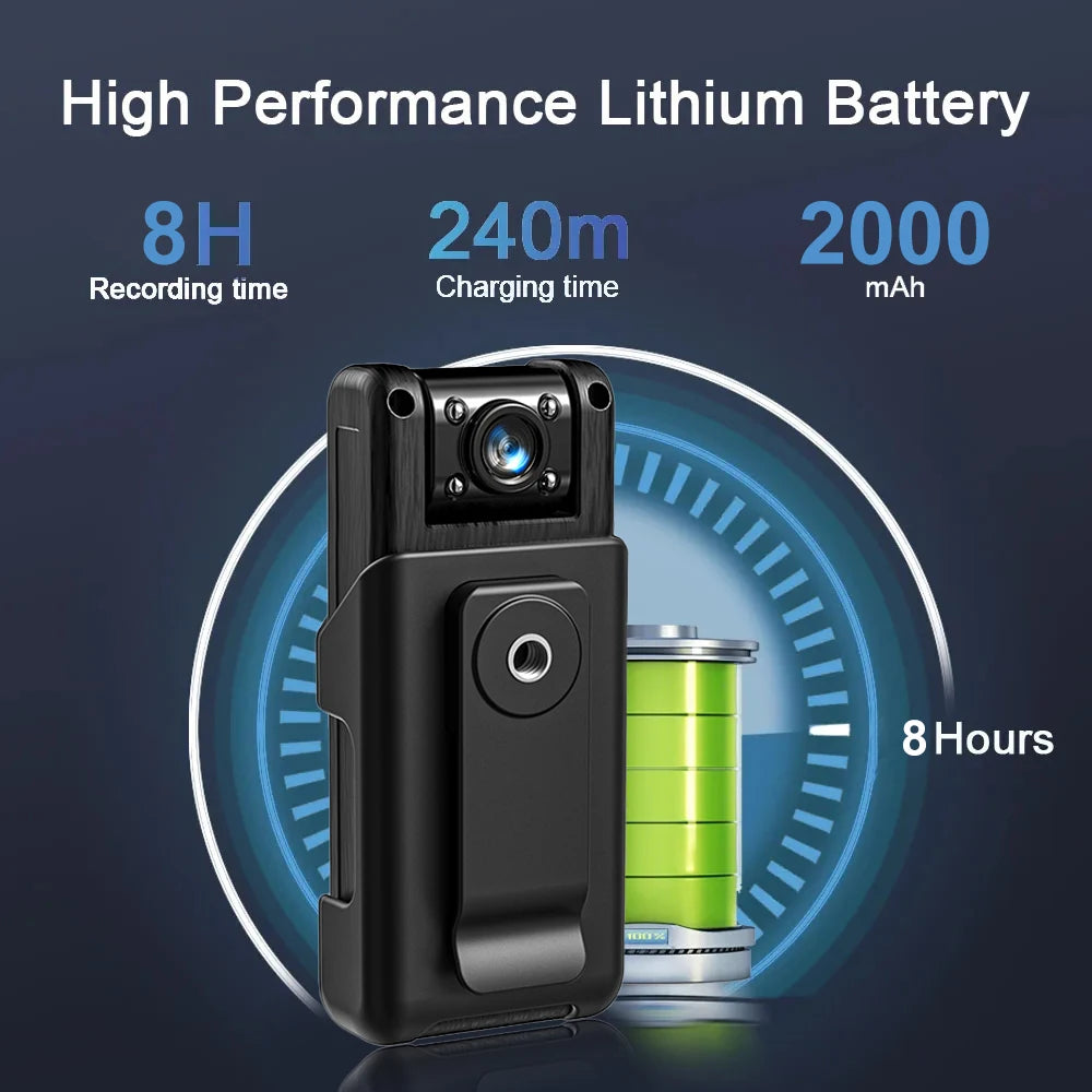 Ultra HD 4K Mini Camera WiFi Portable Small Digital Video Recorder Police BodyCam Infrared Night Vision Miniature Camcorder L10