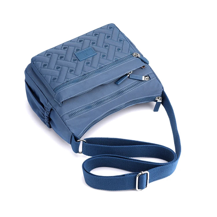 Ladies' Shoulder Bag - Adjustable Shoulder Strap, Zipper Closure