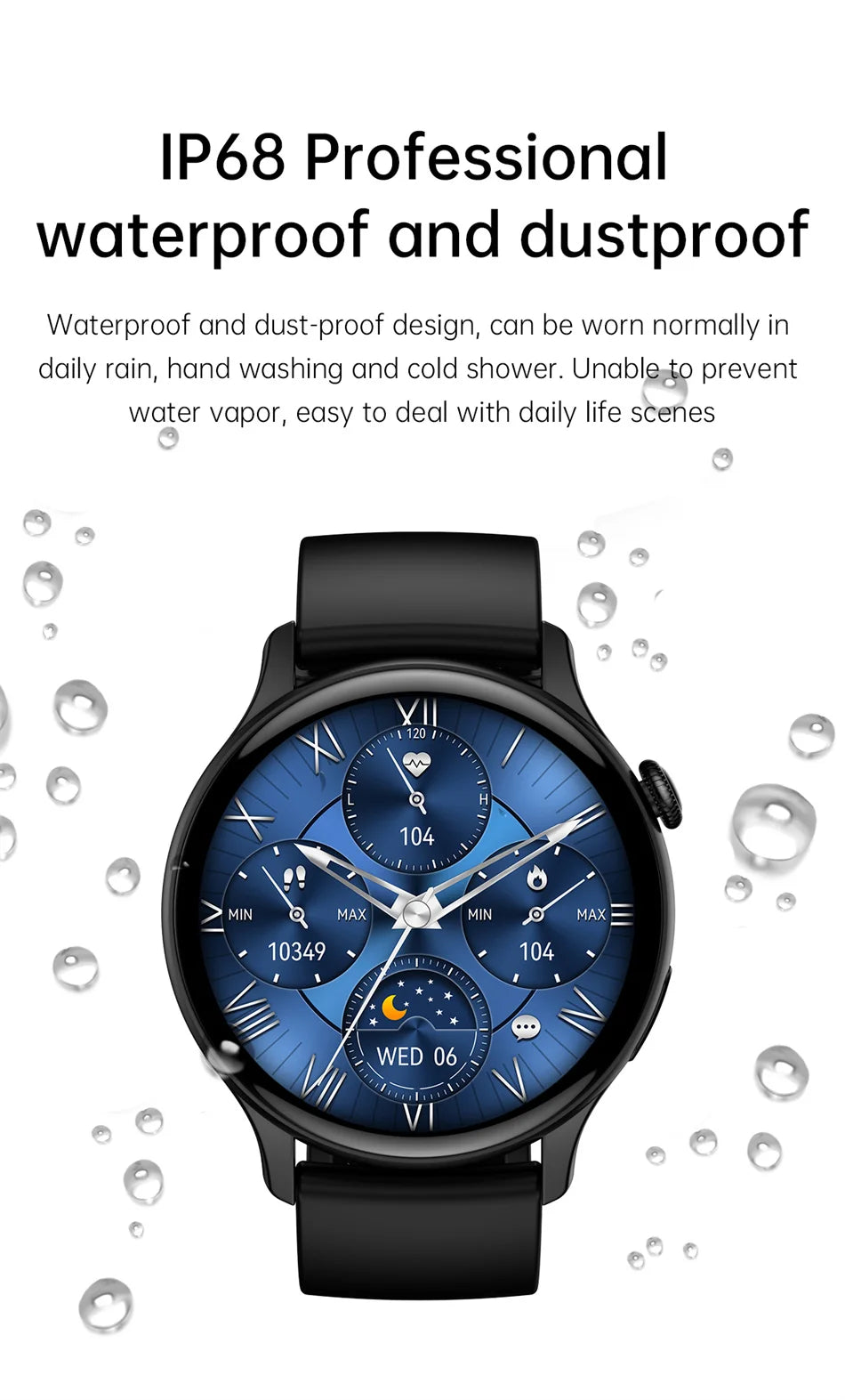 2024 True AMOLED Smart Watch Ladies Screen always Show Time 466*466 HD Health Tracker Voice Calling Smartwatch Women For Xiaomi