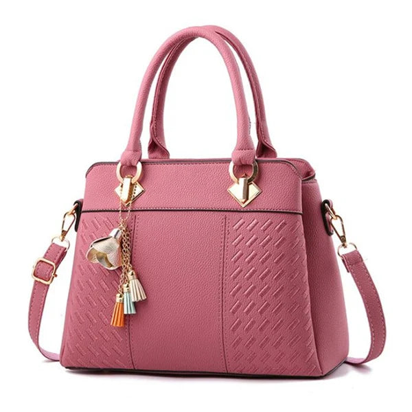 Gusure Luxury Handbag Women Crossbody Bag with Tassel hanging Large Capacity Female Shoulder Bags Embroidery Tote bag