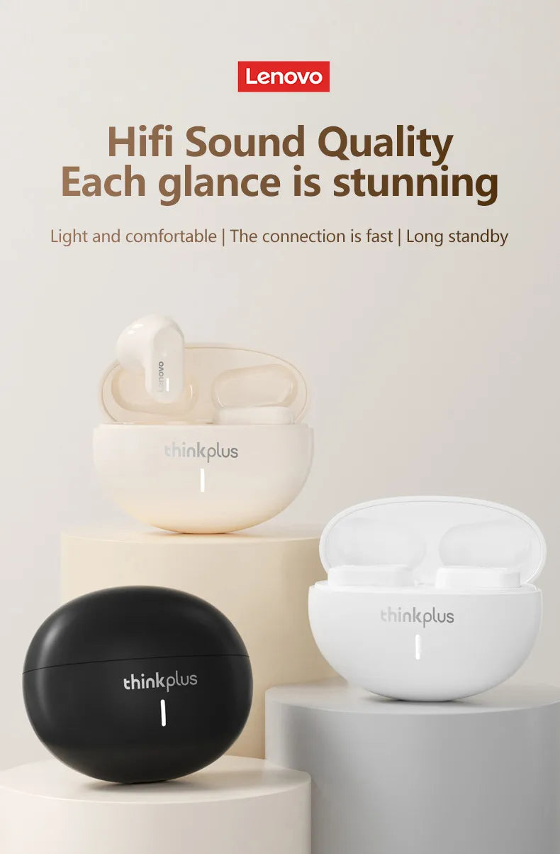 Choice Original Lenovo LP19 Sports In-Ear Headphones TWS Wireless Bluetooth V5.1 Earphones Dual HD Microphone Headset