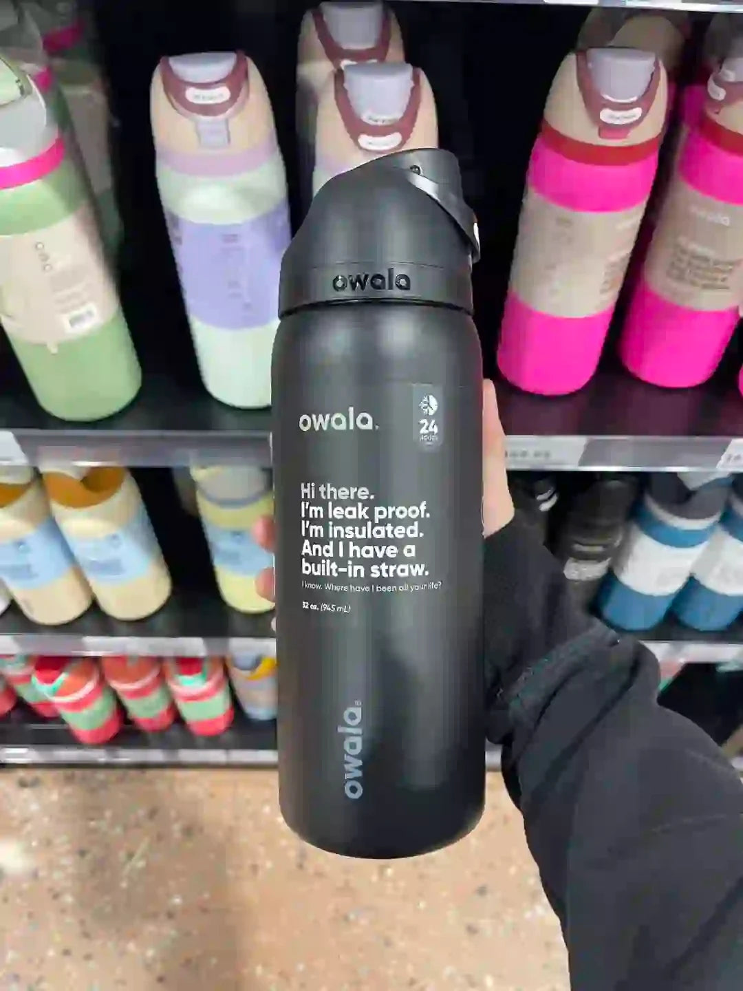 NEW Original Owala Insulated Stainless Steel Water Bottle with Straw, BPA-Free Sports Water Bottle