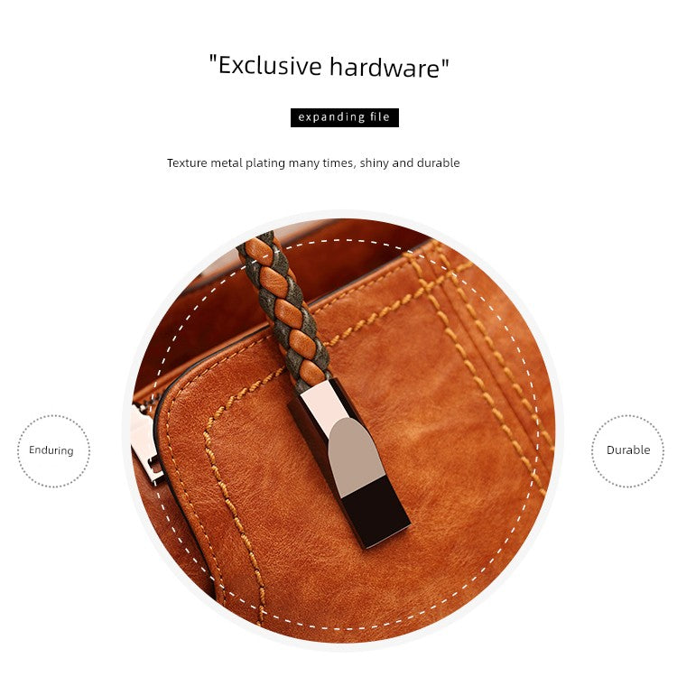 Fashion Large Capacity Shoulder Leather Women Bag