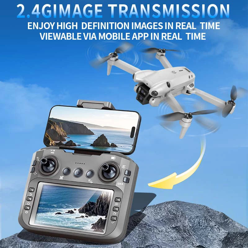 Xiaomi S101 Drone 8K HD Professinal Dual Camera 5G WiFi 120° Wide-angle ESC UAV With screen Obstacle Avoidance Quadcopter 20000M