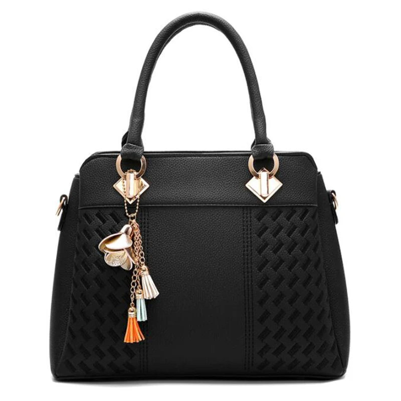 Gusure Luxury Handbag Women Crossbody Bag with Tassel hanging Large Capacity Female Shoulder Bags Embroidery Tote bag