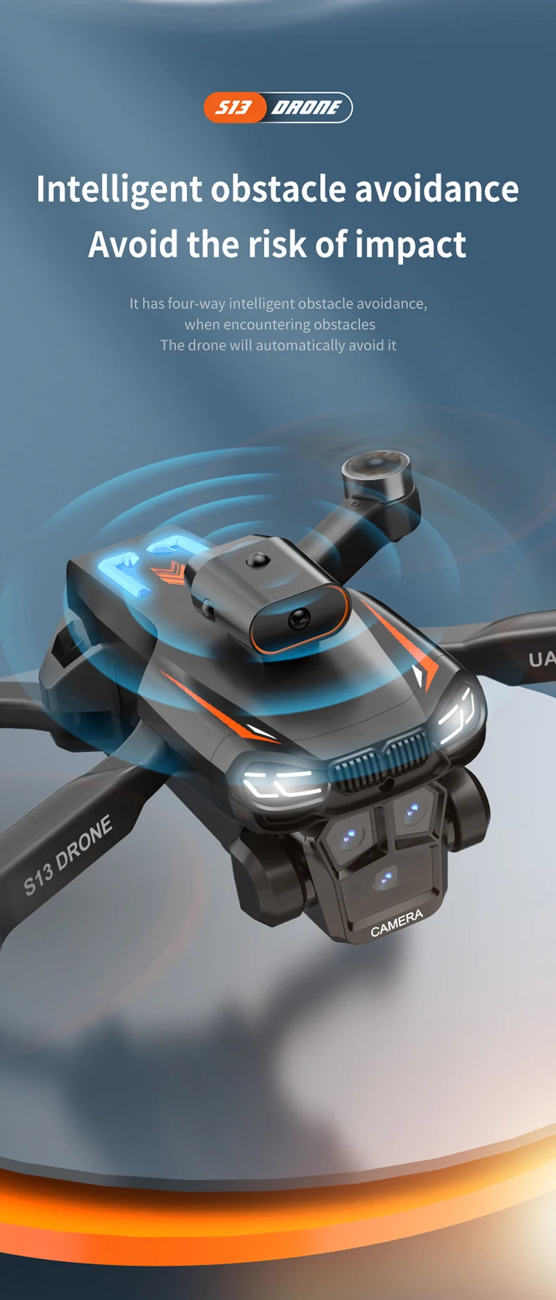Xiaomi Mijia S13 Drone 8K Professional Dual Camera GPS FPV Brushless Motor Optical Flow Hovering Foldable Quadcopter.