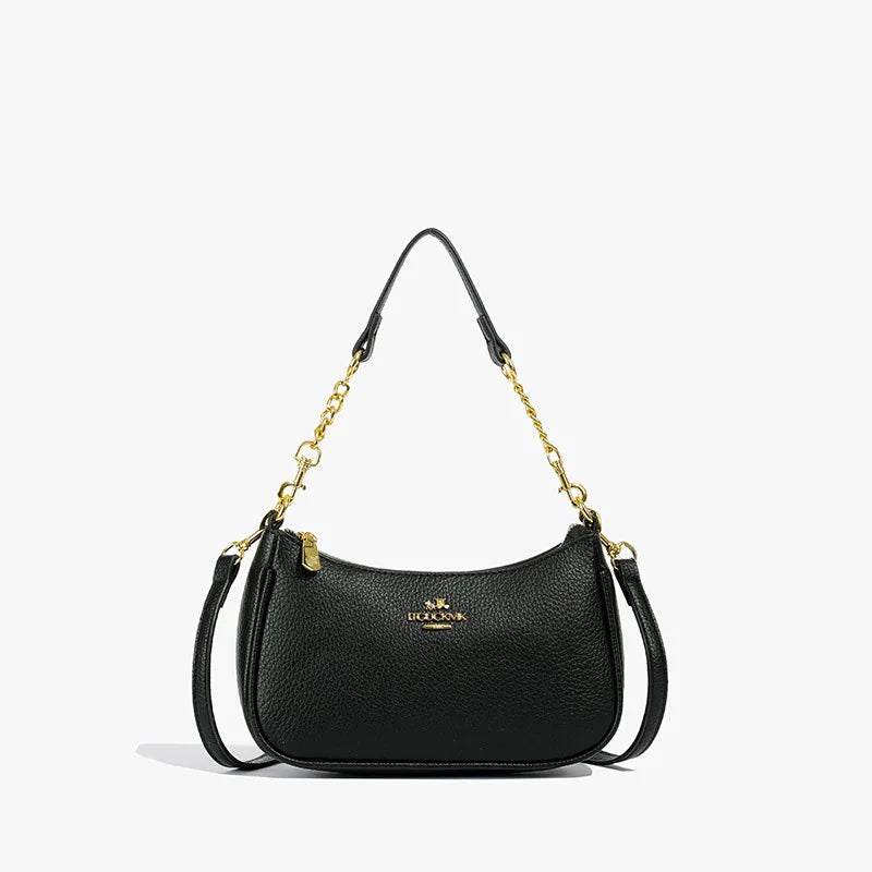 Ladies Classic Geometry Pattern Multifunctional Crossbody Bag 2025 Women's Handbag Fashionable Printed Shoulder Bag PU Leather