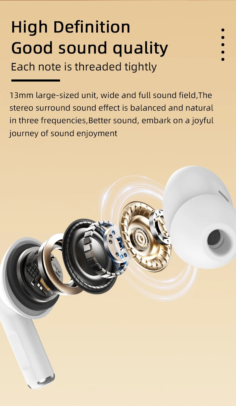 Monster MQT39 Wireless Bluetooth 6.0 Earphones TWS Hifi Stereo Headphones Noise Reduction Gaming Earbuds Sports Headset With Mic