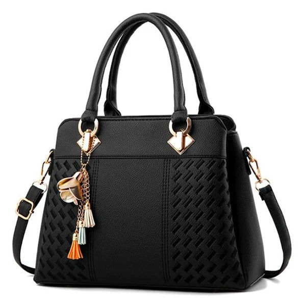 Gusure Luxury Handbag Women Crossbody Bag with Tassel hanging Large Capacity Female Shoulder Bags Embroidery Tote bag