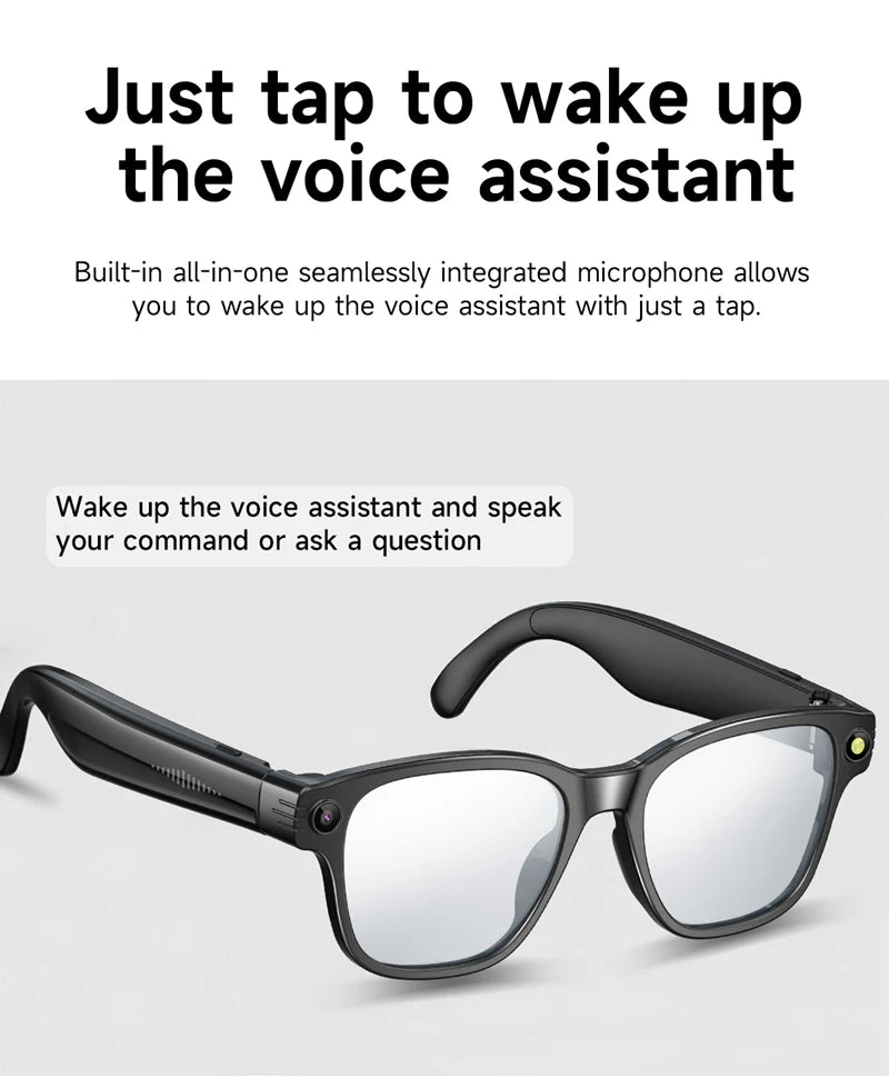 Xiaomi AI Smart Glasses 8-megapixel Camera Mini Camera Bluetooth Call Sunglasses Shooting Audio Listening Music Camera Glasses