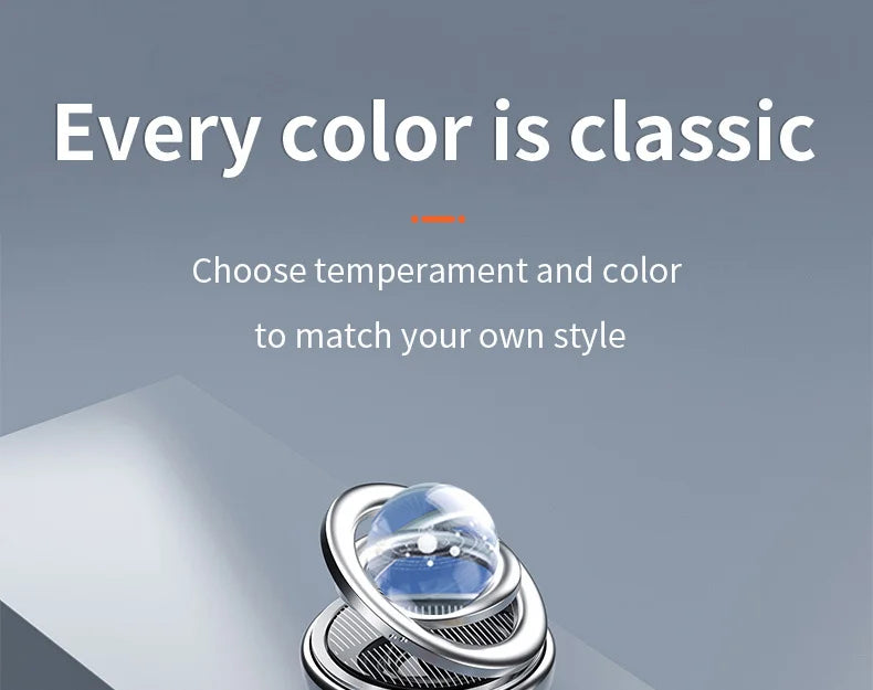 Car Air Freshener Solar Energy Air Purifier for Car Interior Autorotation Decoration Perfume Diffuser Interplanetary Suspension