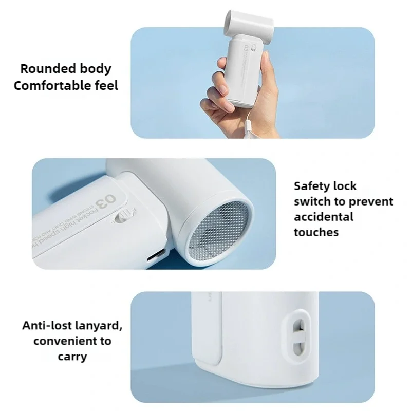 2025 New High Speed Portable Electric Fan USB Rechargeable 3 Speed Fan 4000mAh Outdoor Handheld Fan Mini Bladeless Fan
