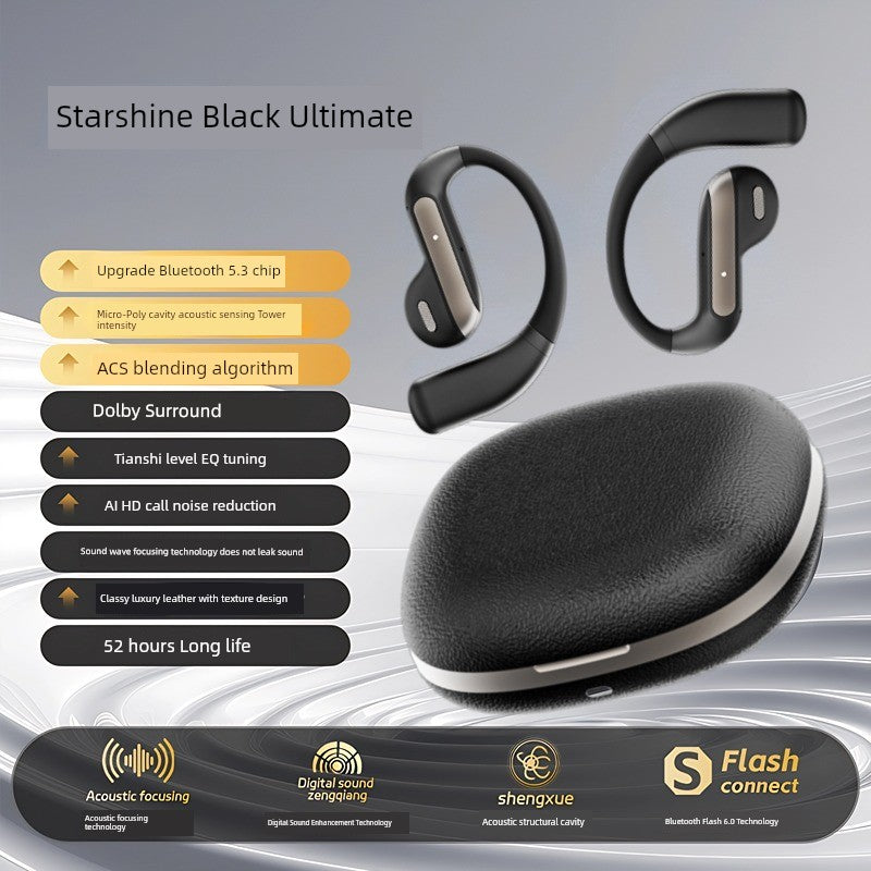 2025 New Arrival Half in-Ear Wireless Bluetooth Headset Ultra-Long Life Battery Non in-Ear Noise Reduction Sports Running for a Long Time without Pain