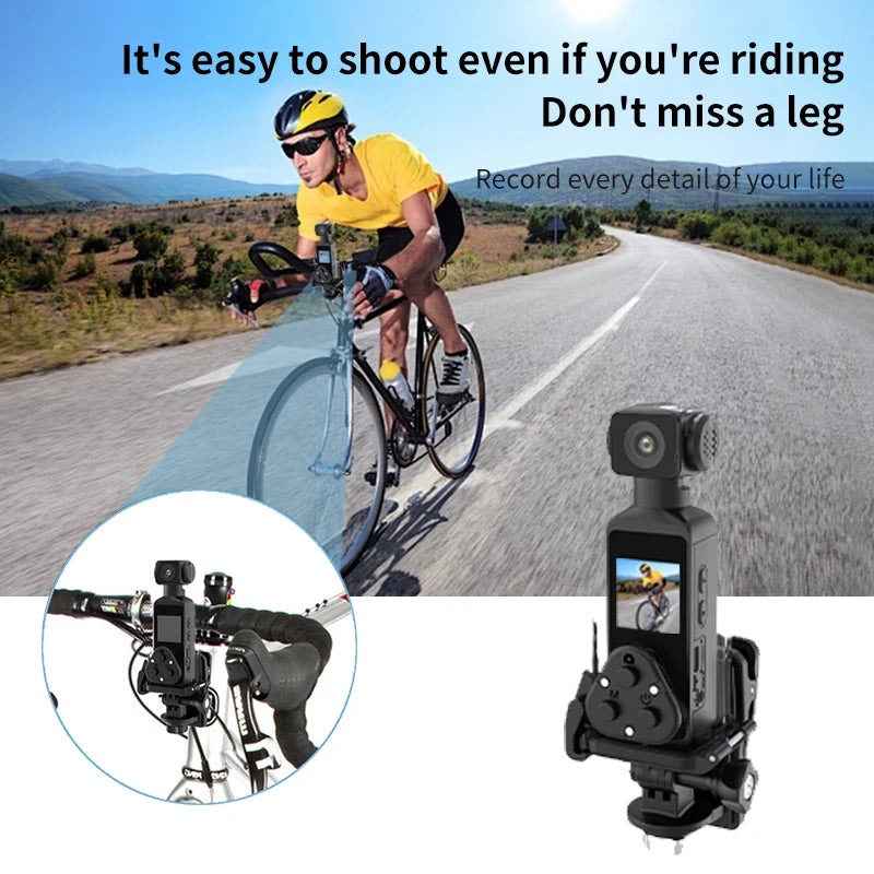 4K Pocket Camera 1080P WiFi Full HD Pocket Camera 270 Rotatable Mini Outdoor Sport DV With Waterproof Case Video Camcorders Gift