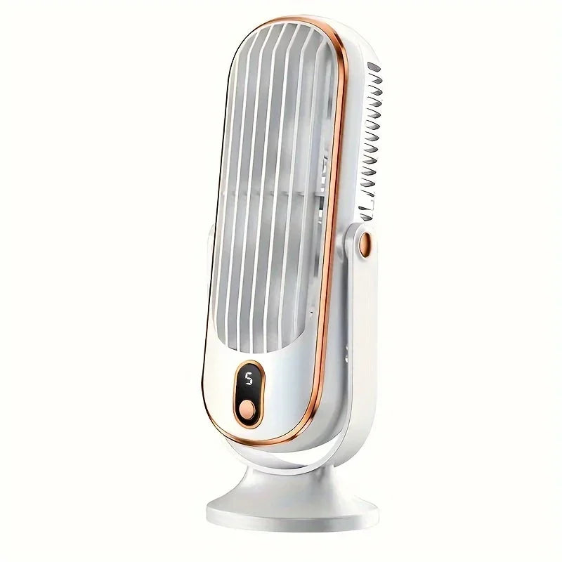 Rechargeable Desk Fan,Portable Bladeless Fan Small Personal Cooling Fan Quiet Table Fan for Home, Office, Bedroom