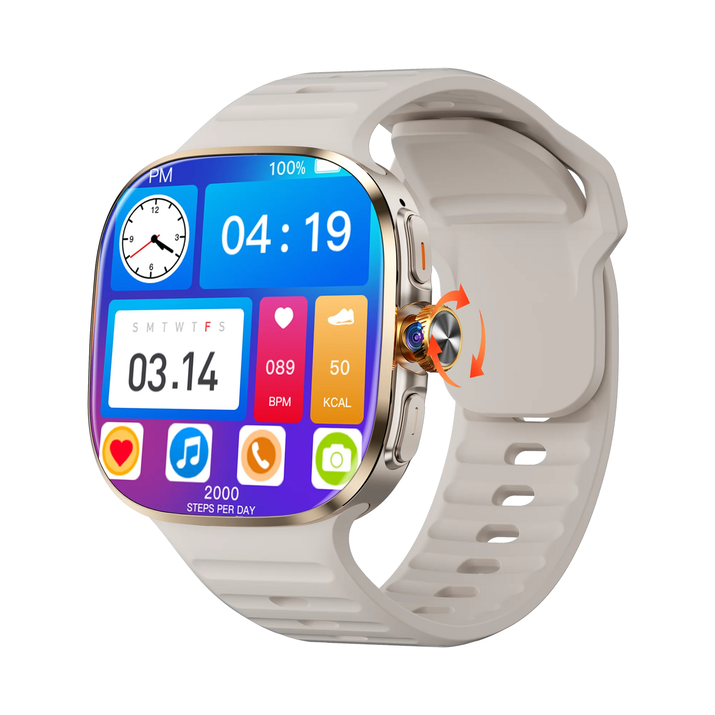 NEW Arrival M99 4G Full Netcom Smartwatch Android 10.0 With 2.4 inch Amoled Screen 900W Rotating Camera GPS WIFI Smart Watch Men