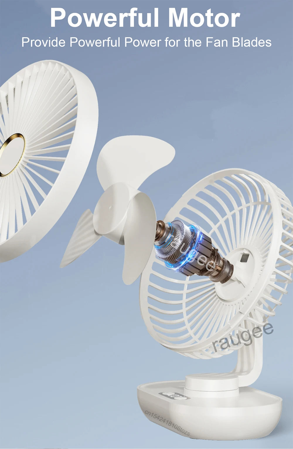 Rechargeable Fans Portable Desktop Fan Home Office Dormitory USB Mini Small Electric Fan Air Circulators High Wind Table Fan