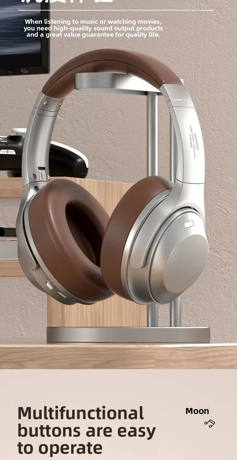 Wireless Headset Bluetooth 5.3 Retro Headphones HIFI Stereo Noise Canceling Earphone Long Standby Stylish Comfortable Headphones