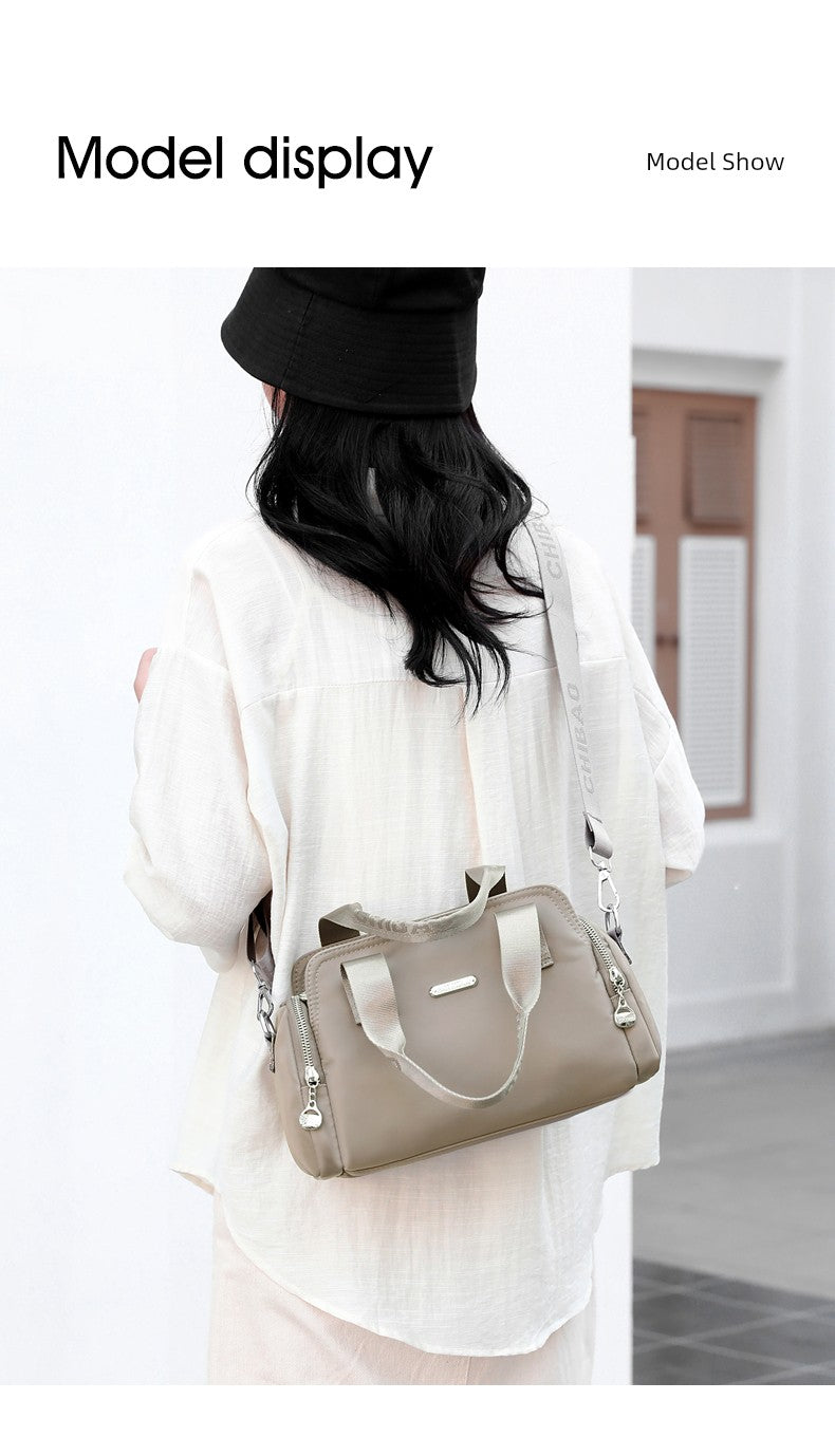 2024 New Arrival Large Capacity Handbag Women's Fashion Casual Lightweight Canvas Bag Women's Shoulder Messenger Bag Oxford Cloth