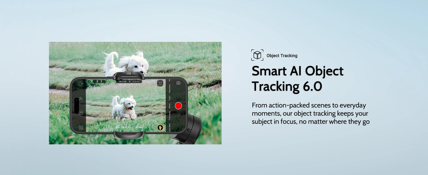 AOCHUAN Smart XPro Smartphone 3 Axis Gimbal Stabilizer For iPhone and Android Smartphone Shooting Video with Fill light Effects