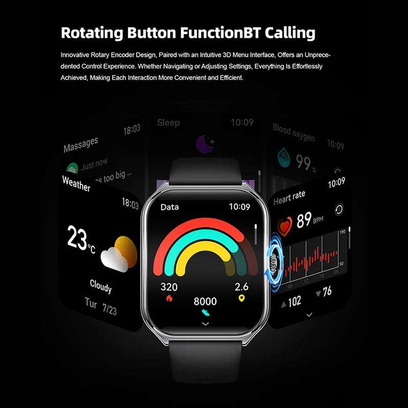 Xiaomi New Ultra Thin Smart Watch Men 1.96" AMOLED 360*360 HD Pixel Display always Show Time Call Reminder Smartwatch Ladies