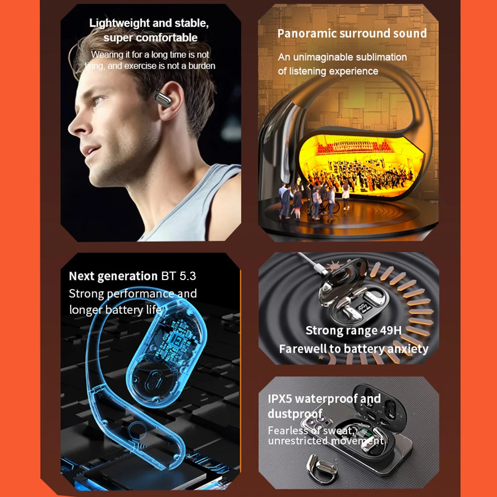 3 in 1 Translation Earphones 144 Languages Real-Time Translator Earbuds Noise Reduction Waterproof Business AI Translator Earbud
