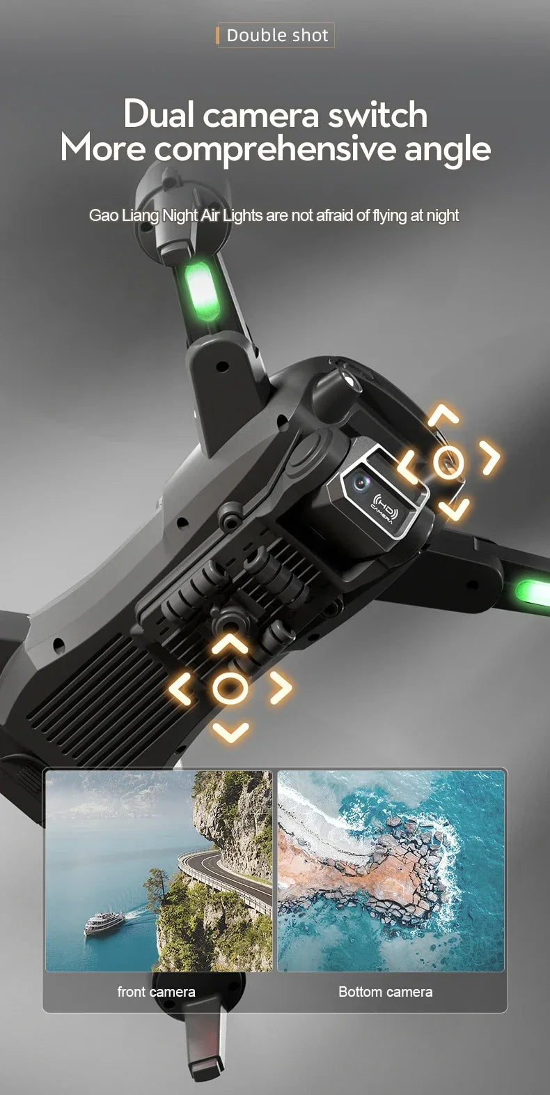 New S2S Mini Drone Profesional 8K HD Camera Fly 25Min Obstacle Avoidance Brushless Foldable Quadcopter Optical for Xiaomi