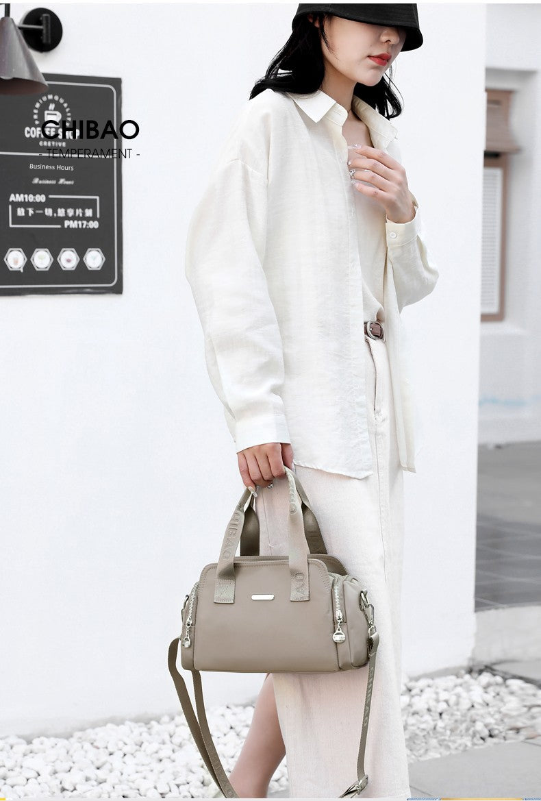 2024 New Arrival Large Capacity Handbag Women's Fashion Casual Lightweight Canvas Bag Women's Shoulder Messenger Bag Oxford Cloth