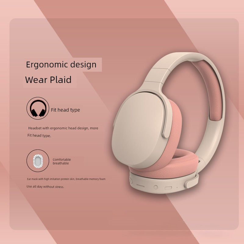 2025 Hot-Selling Headset Wireless Bluetooth Headset Foldable Dry-Reducing Low-Stress Full Ear Bag